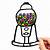 how to draw a gumball machine step by step