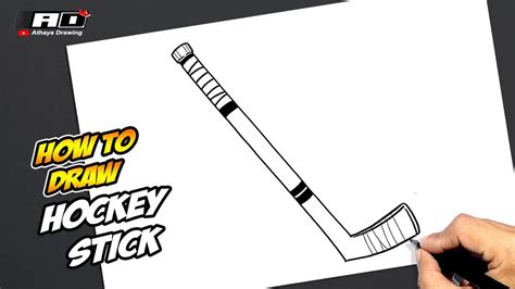 How to Draw a Hockey Stick Easy