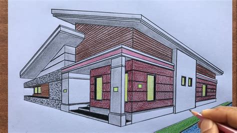 2 Point Perspective House Drawing at GetDrawings Free