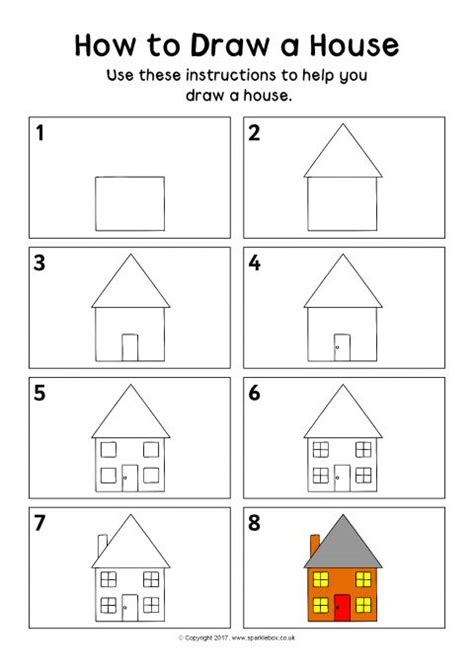 H is for house. Kids use different shapes to make their