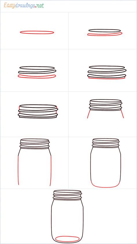How to Draw a Mason Jar Really Easy Drawing Tutorial