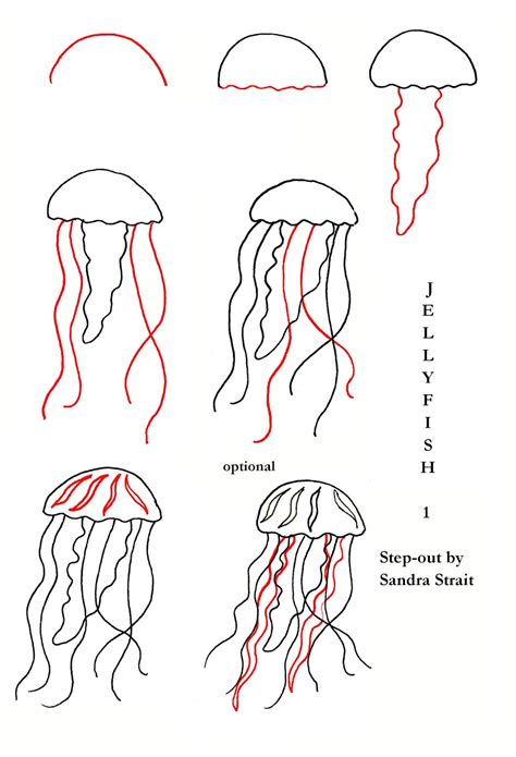 How to Draw a Jellyfish Step by Step Easy Drawing Guides