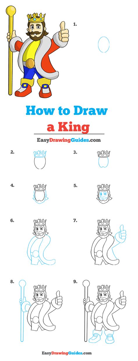 How to Draw a King Step by Step for Kids YouTube