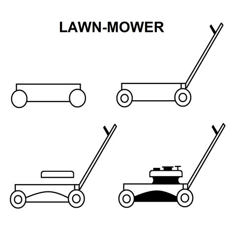 How to Draw a Lawn Mower
