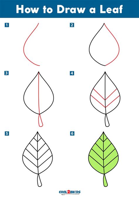 Leaf drawing step by step Tutorial, start doodling today!