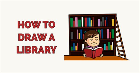 How To Draw A Library Easy For Kids