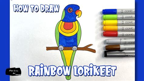 How To Draw A Rainbow Lorikeet Step By Step lovinbeautystuff