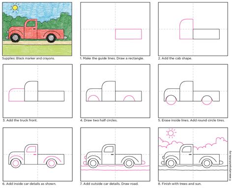 How to Draw Peterbilt 379 Truck printable step by step