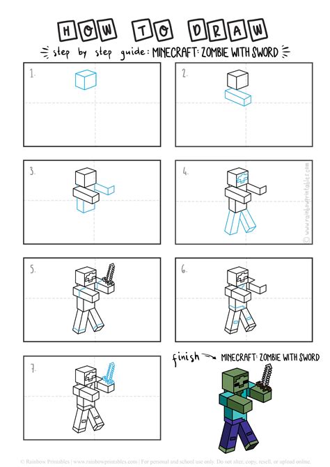 Minecraft Drawing Zombie at GetDrawings Free download
