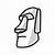 how to draw a moai