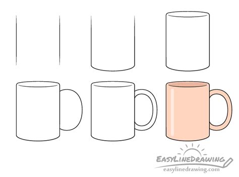 How to draw a cup step by step