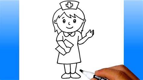 How to Draw Nurse for Kids YouTube