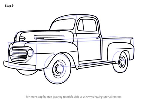 1949 Ford Truck Drawing by prestonthecarartist on DeviantArt