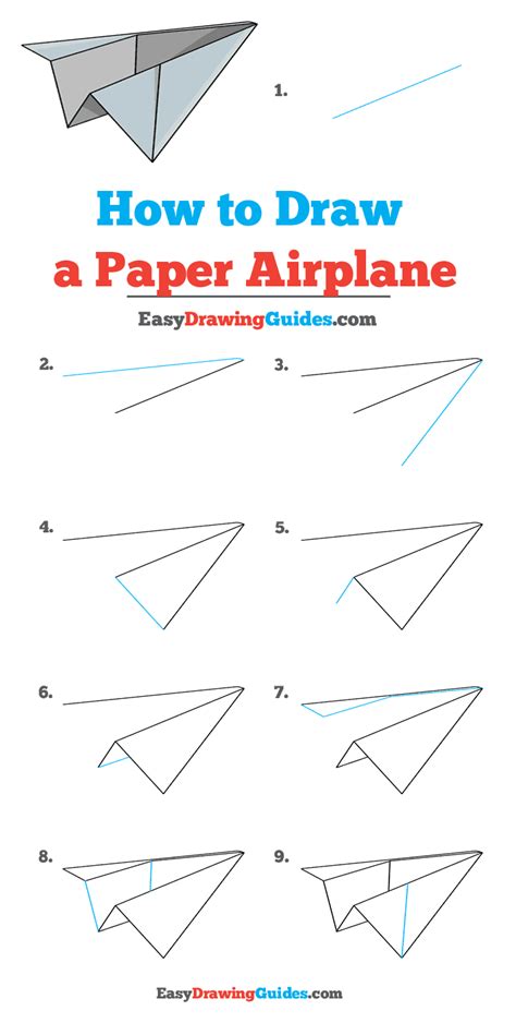 Paper Airplane Drawing at Free for