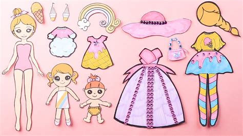 PAPER DOLLS PARTY DRESSES SHOES & ACCESSORIES GLITTER