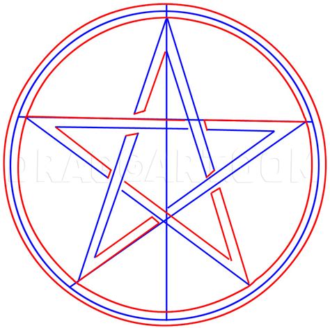How To Draw A Pentagram Step By Step magictaroandnotonly