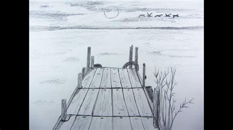 Learn How to Draw a Person Sitting on Boat Dock (Scenes