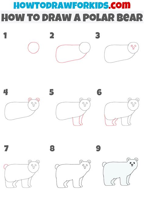 Easy Polar Bear Drawing at GetDrawings Free download