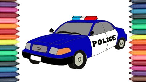 How to Draw a Police Car Step by Step Easy Drawing