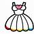 how to draw a princess dress