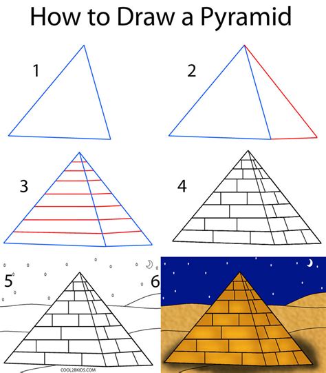 how to draw a 3d pyramid Drawings, My drawings, Amazing art
