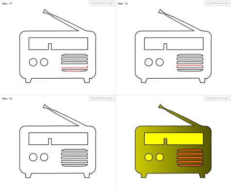 Easy Step For Kids How To Draw The Old Radio YouTube