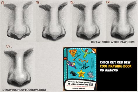 How to draw noses like a pro? step by step realistic