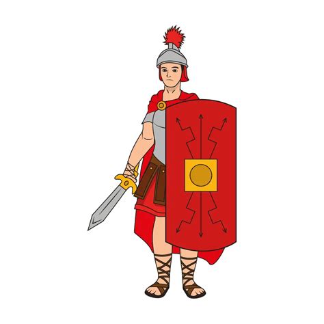 How to draw a Roman soldier