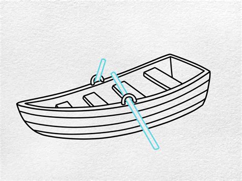 Learn How to Draw Woman Rowing Boat (Scenes) Step by Step
