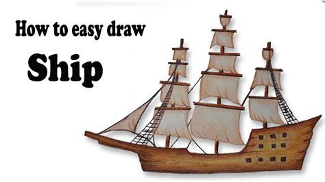 How to Draw a Cartoon Sailboat from the Letter "B" Shape