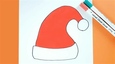 How to Draw Olaf with Santa Claus Hat On Step by Step