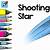 how to draw a shooting star
