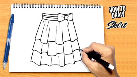 How to draw a skirt step by step How to draw for