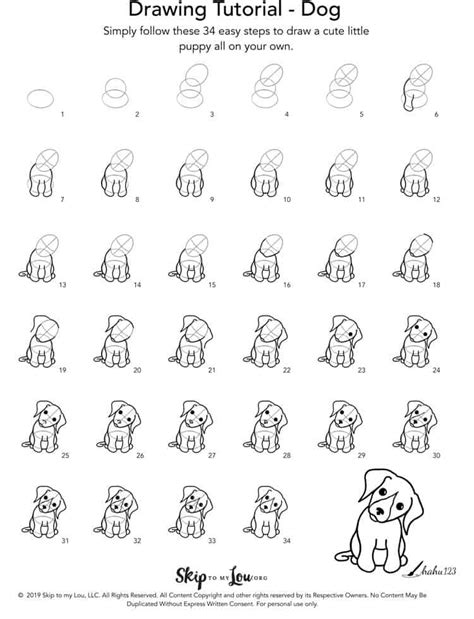 How to Draw A Dog How to draw a dog, Step by step