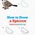 how to draw a sparrow step by step
