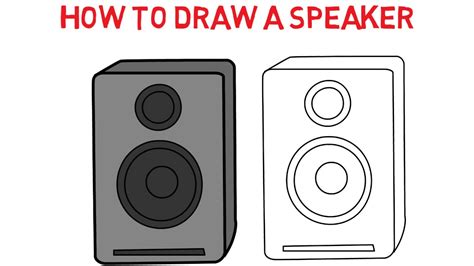 How to draw Speakers step by step easily YouTube