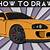 how to draw a supra step by step