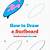 how to draw a surfboard step by step
