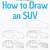 how to draw a suv step by step