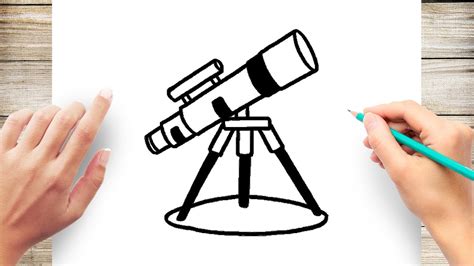 How to Draw a Telescope Really Easy Drawing Tutorial