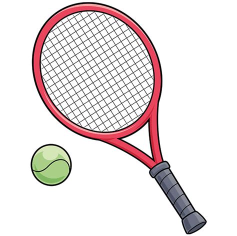 Free drawing of Tennis Racket from the category Sports