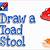 how to draw a toadstool step by step