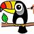 how to draw a toucan easy step by step