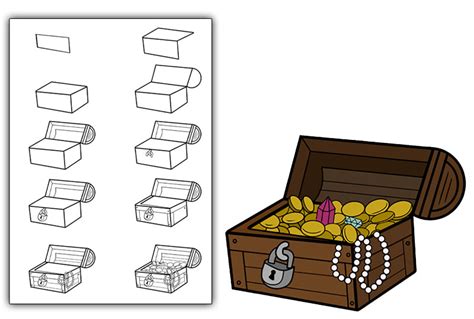 How to draw a treasure chest hubpages