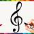 how to draw a treble clef step by step