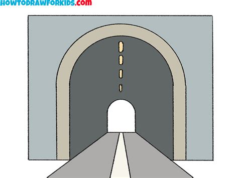 How to draw 3D tunnel drawing . Optical illusion. Step by