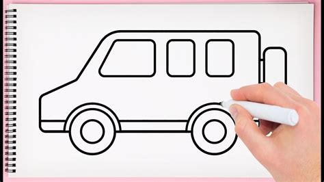 Step by Step How to Draw a Camper Van