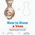 how to draw a vase step by step