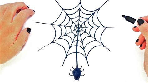 How to Draw a Spider Web with Spider Easy drawings