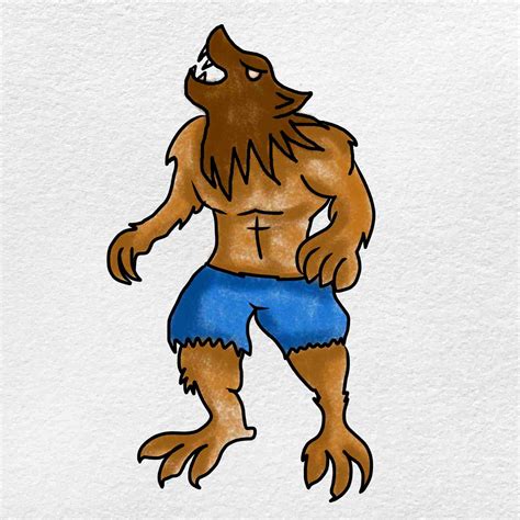 Simple Werewolf Drawing at GetDrawings Free download